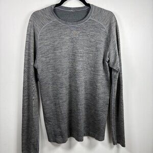 Lululemon Men’s Long Sleeve Training Shirt | Grey Athletic Top